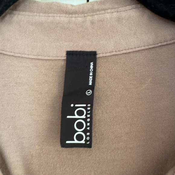 REVOLVE Light Weight Jersey Button Up In Java Bobi - Picture 5 of 5